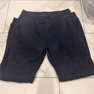 Hurley Navy Fleece Sweatpants with Embroidered Tag